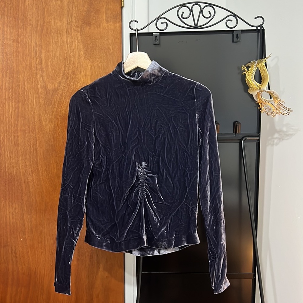 Velvet Long Sleeve Top